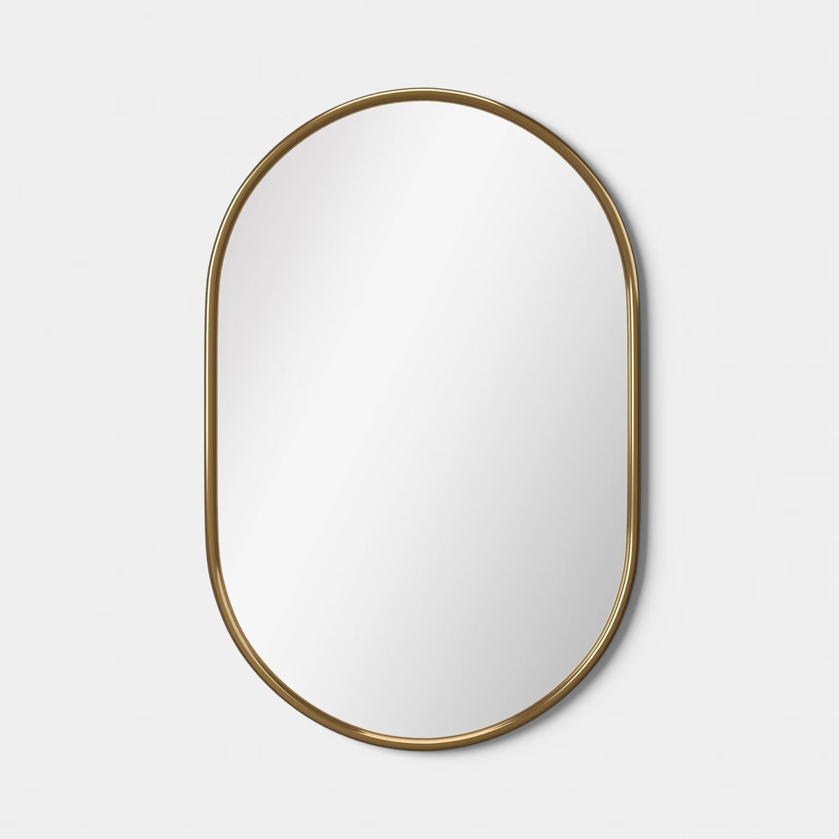 24"x36" Metal Tube Wall Mirror Gold - Threshold™ | Target