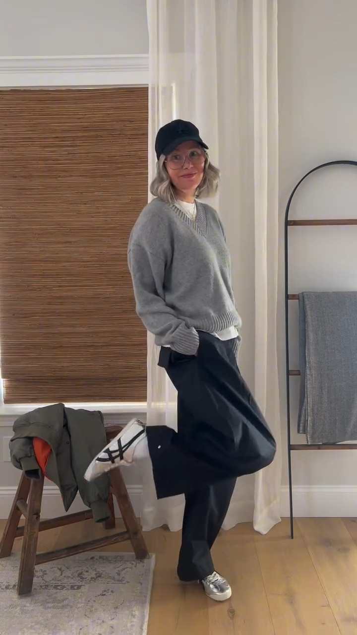 Outfit inspo. For the most part I am a sneaker girl and all about comfort. Oh and always have a good basic t-shirt @okaytorest. #styleinspo #ootd #fashioninspo #fashion #autumnfashion #winterfashion #sneakers