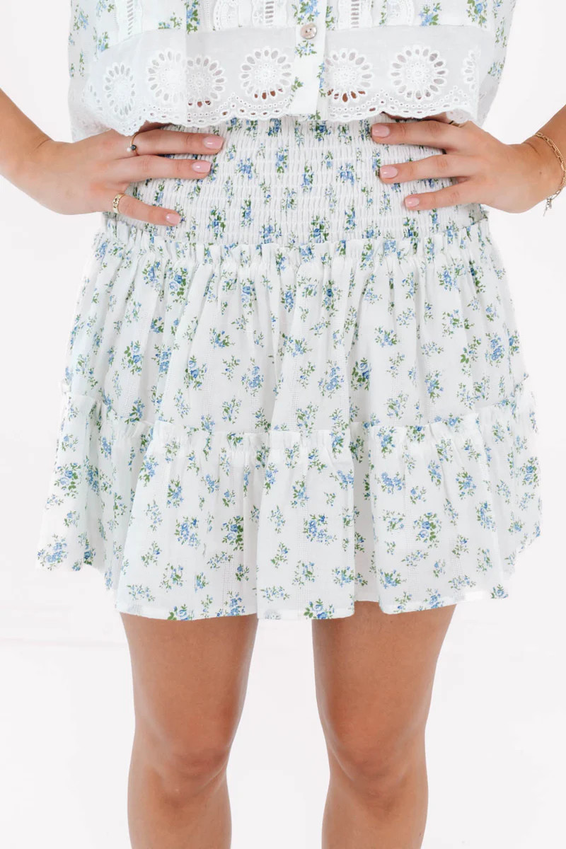 The Gabby Lace Skort - White | The Impeccable Pig
