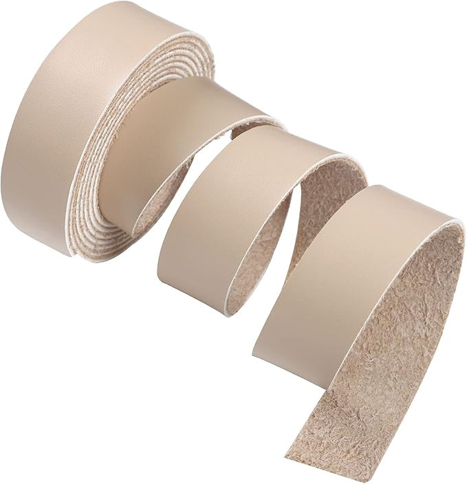 CDY Natural Color Leather Strap 90 Inches Long 1 Inch Wide, Leather Belt Strips Very Suitable for... | Amazon (US)