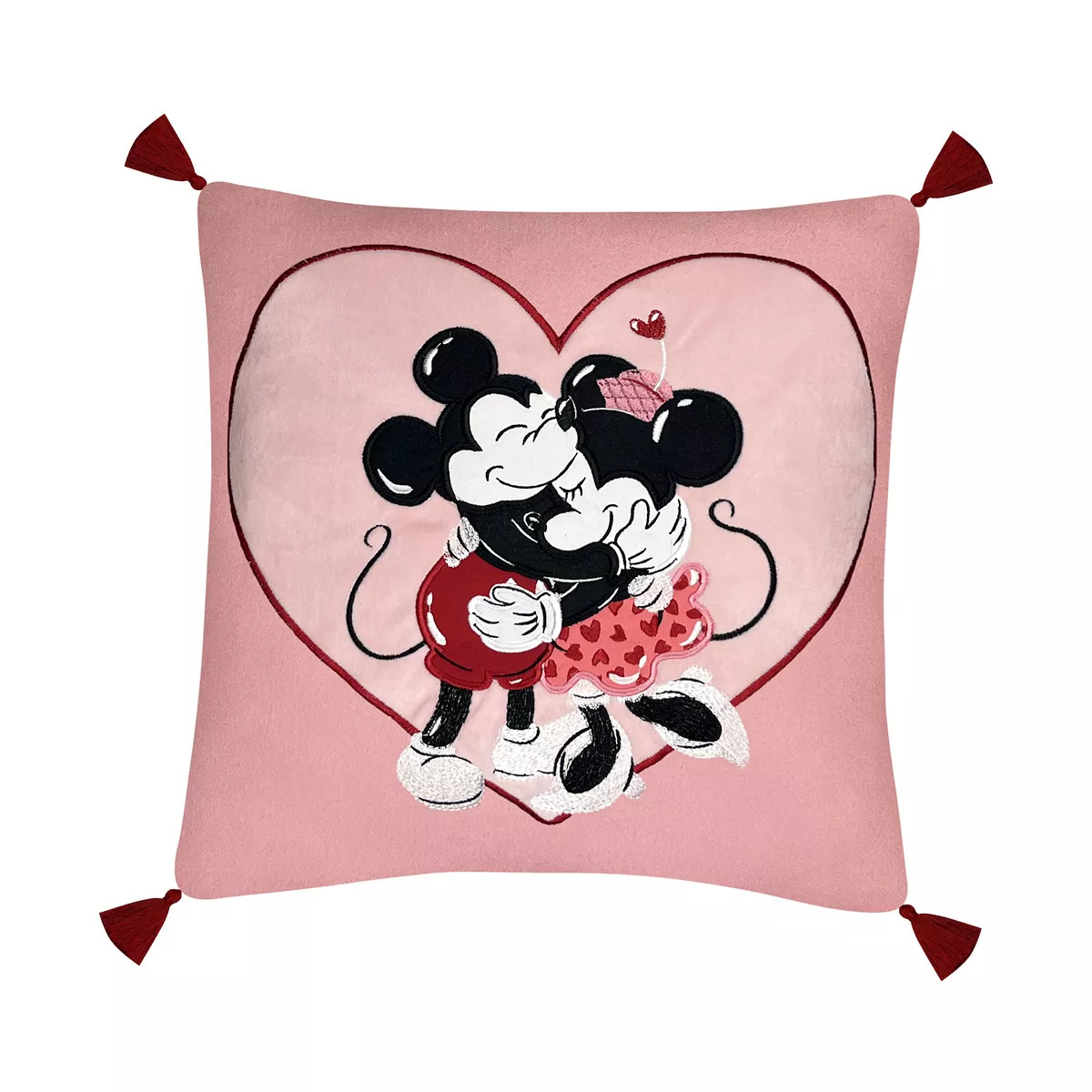Disney's Mickey & Minnie Mouse Pink Heart Pillow by Celebrate Together™ Valentine's Day | Kohl's