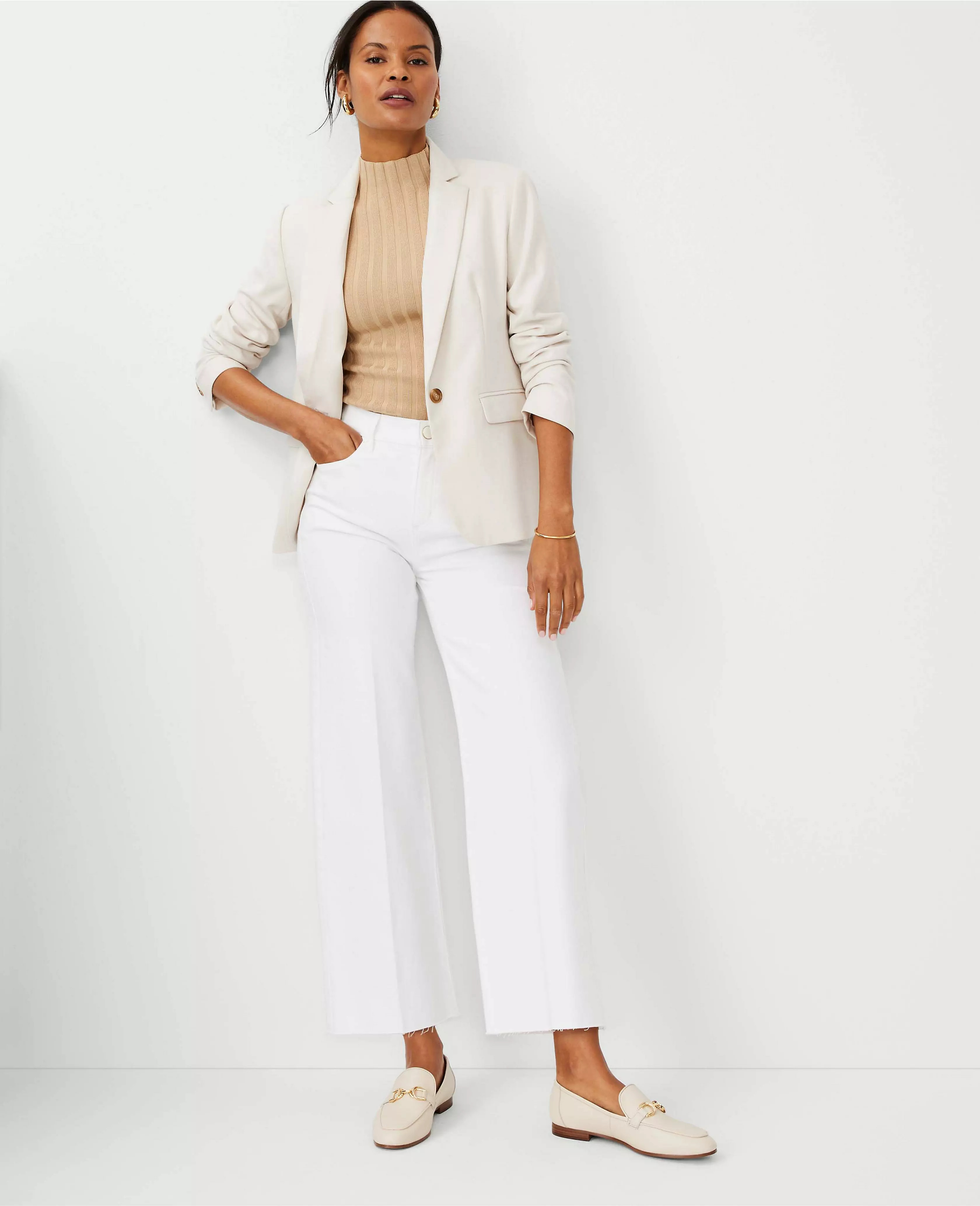Fresh Cut Wide-Leg Crop Jean | Ann Taylor
