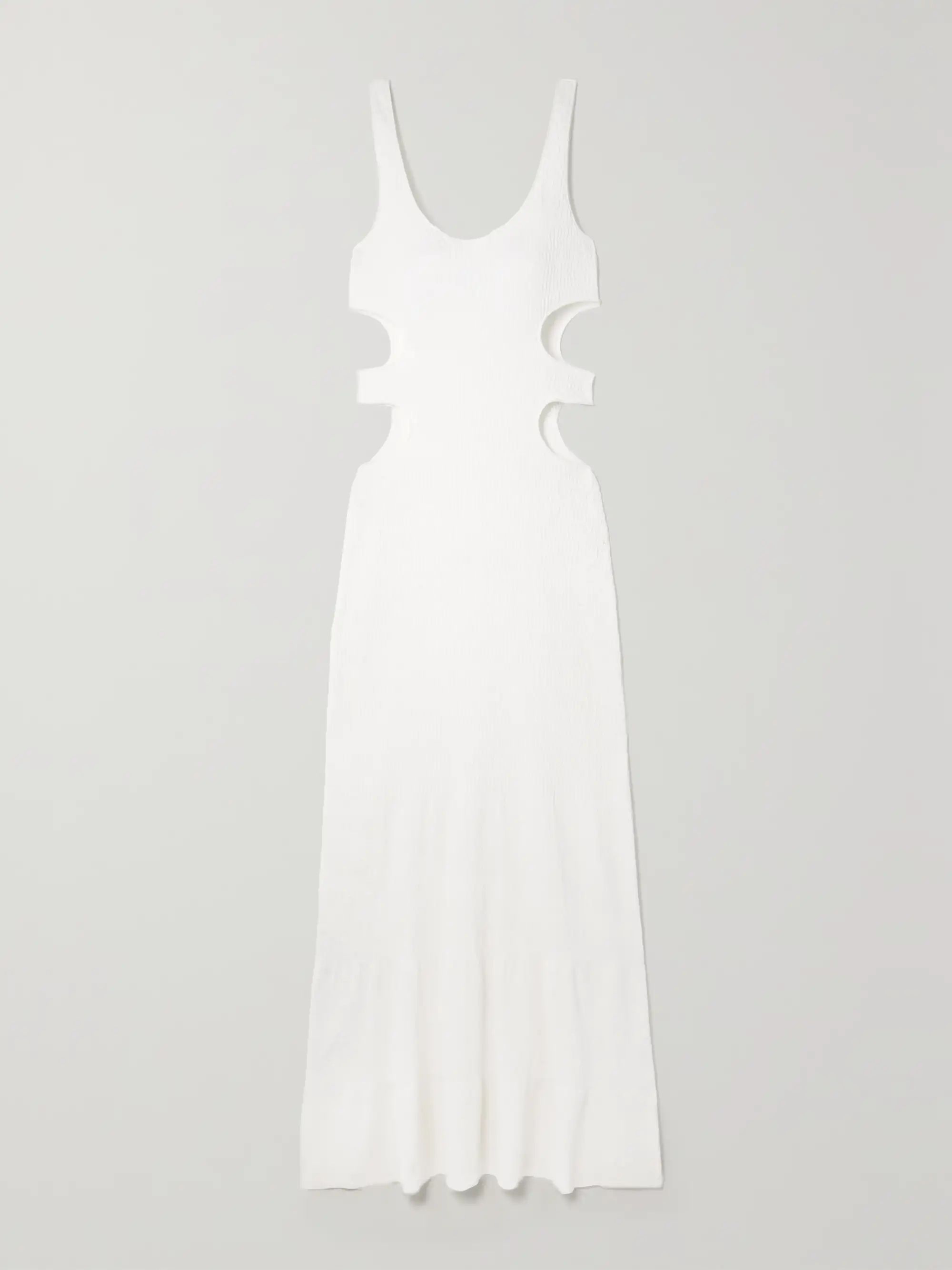 Cutout crinkled silk-blend maxi dress | NET-A-PORTER (US)