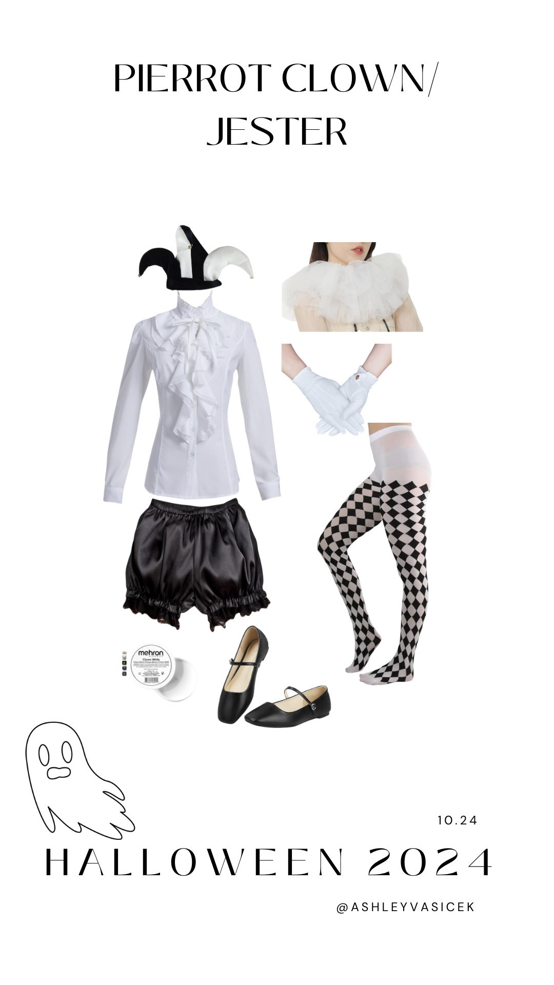 Vintage Pierrot Clown/ Jester costume

#LTKGiftGuide #LTKHalloween #LTKSeasonal
