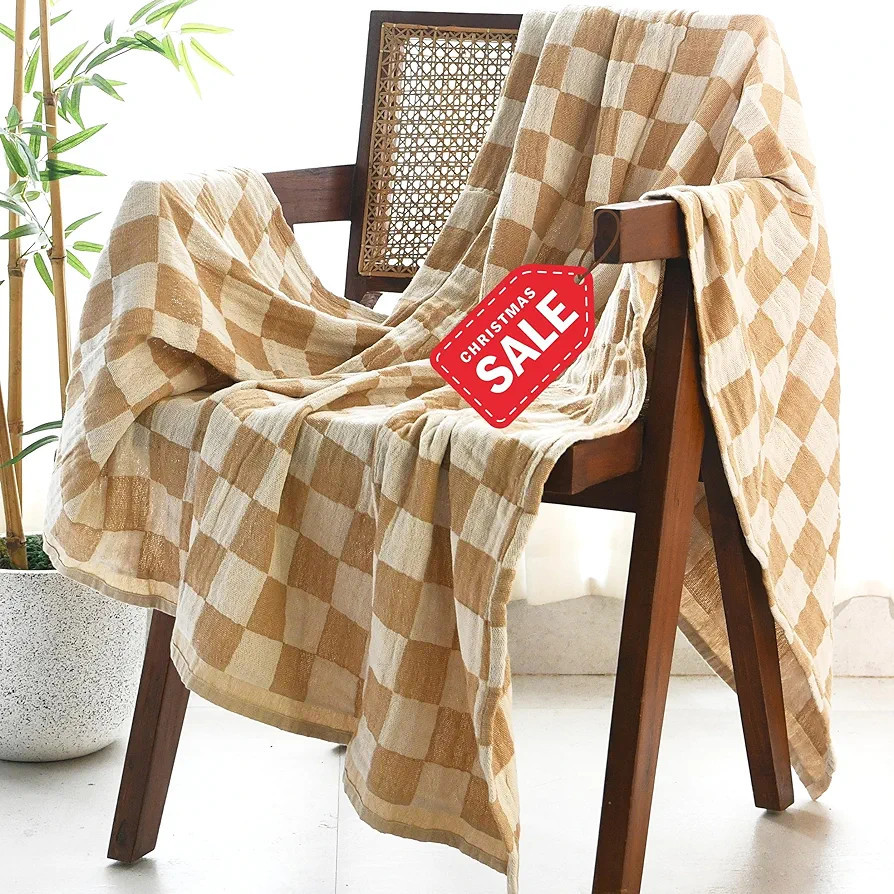 Folkulture Throw Blanket for Couch 50" x 60", 100% Recycled Cotton Couch Blanket and Throws For C... | Amazon (US)