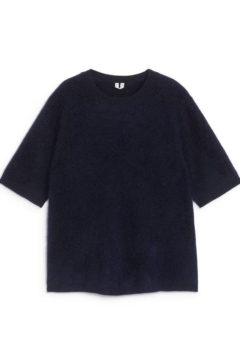 Knitted Wool T-Shirt | H&M (UK, MY, IN, SG, PH, TW, HK)