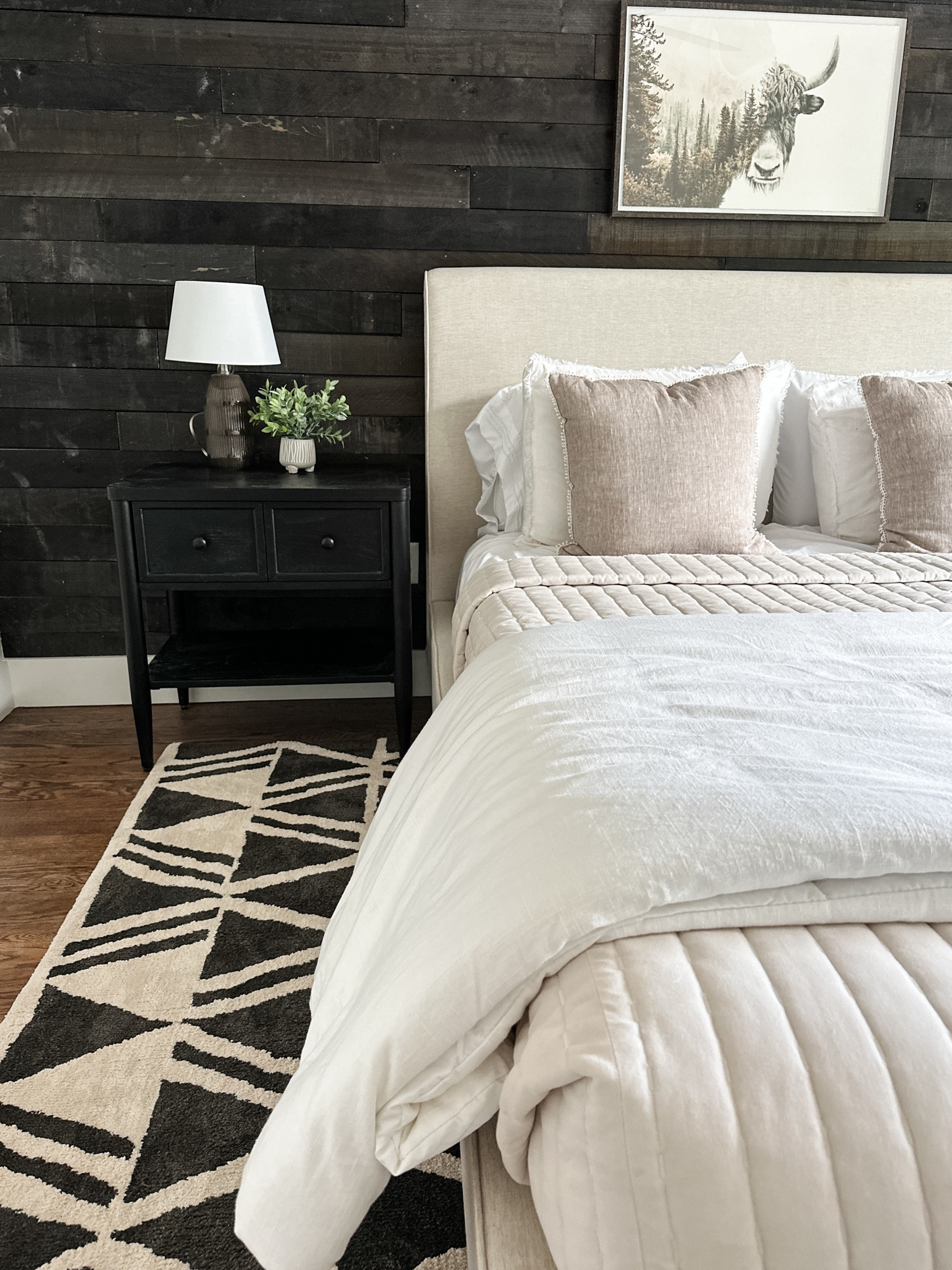 Bedroom makeover is complete!! All the links to this beautiful space! The bed frame is the Dean Sand from Living Spaces!! And the nightstands are from them as well! 

#LTKStyleTip #LTKGiftGuide #LTKHome