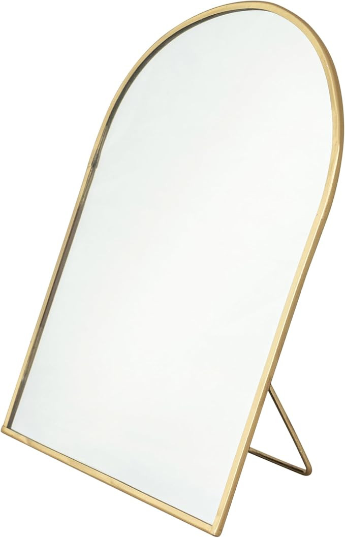 Creative Co-Op Arched Standing Mirror, Brass Finish | Amazon (US)