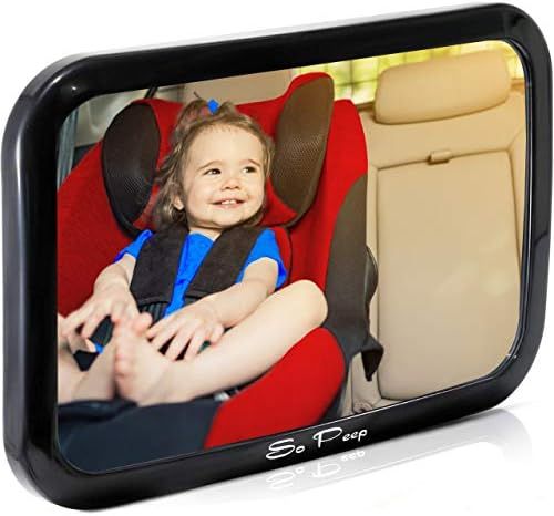 Shatterproof Baby Backseat Mirror for Car - View Infant in Rear Facing Car Seat - Newborn Safety ... | Amazon (US)