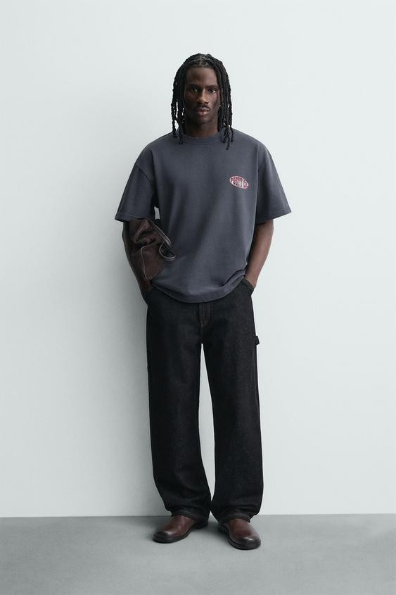 WASHED SWEATSHIRT WITH POST MALONE™ GRAPHICS | Zara US