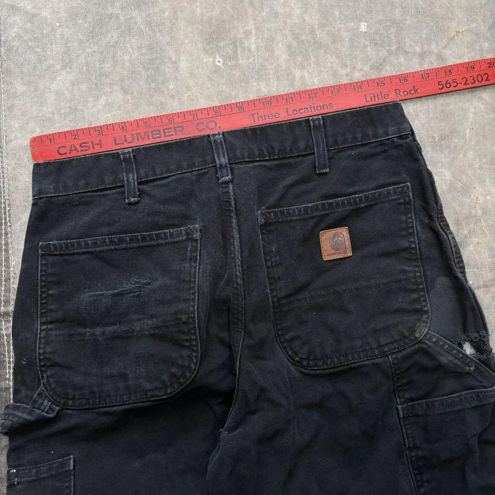 Vintage Y2K Distressed B11 BLK Carhartt Grunge Wide Leg Baggy Carpenter Pants | Etsy (US)