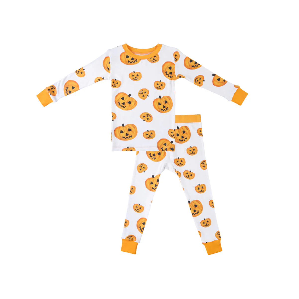 Baby Bamboo Pajamas w/ DreamCuffs® - Ghosts | Dreamland Baby