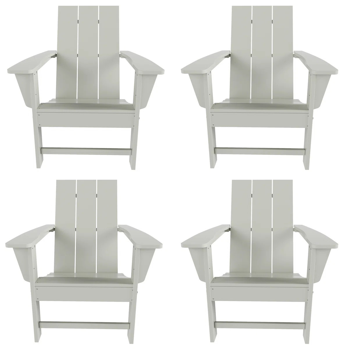 Joubert Foldable Outdoor Adirondack Set (Set of 4) | Wayfair North America