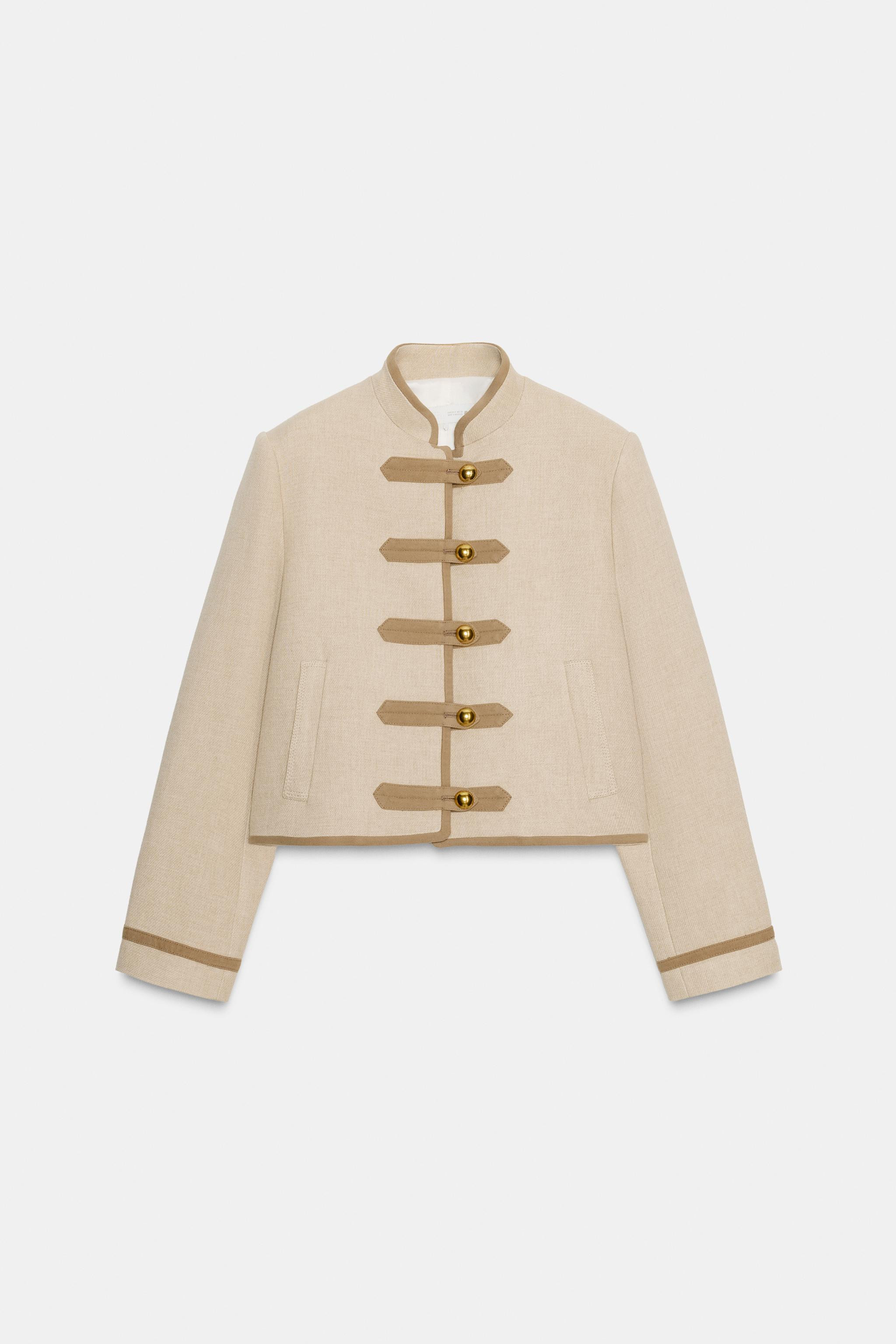 FROG FASTENER SHOULDER PAD JACKET | Zara US