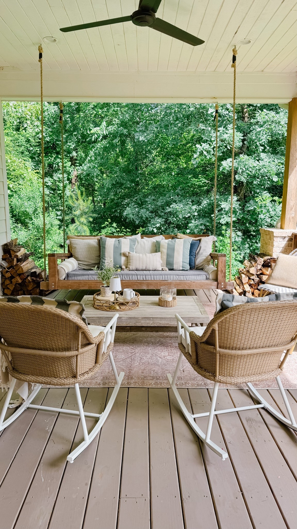 I’m in love with our new cozy back porch! These new rocking chairs are the perfect addition! 

#LTKSeasonal #LTKHome #LTKSaleAlert