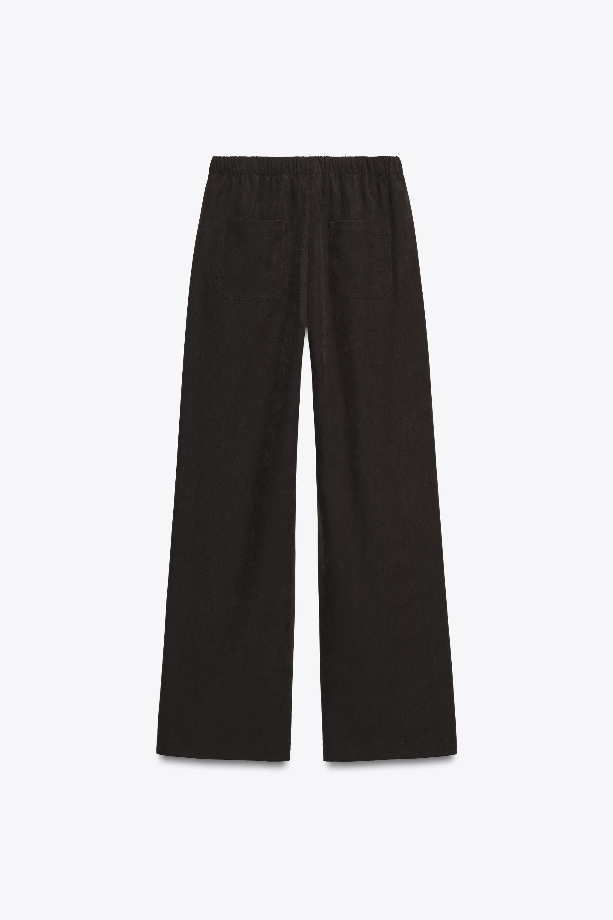 WIDE-LEG TROUSERS WITH ELASTIC WAISTBAND | Zara US