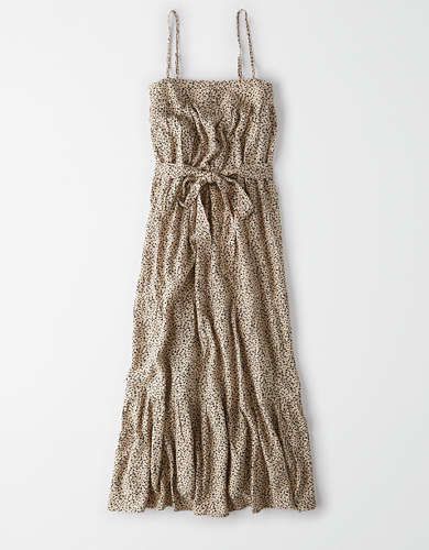 AE Tiered Midi Dress | American Eagle Outfitters (US & CA)