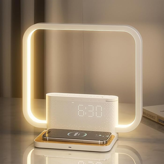 RETEYUNG Sunrise Alarm Clock for Heavy Sleepers,Touch Lamps for Nightstand with Wireless Charger ... | Amazon (US)