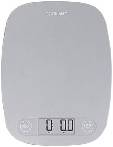 GreaterGoods Digital Food Kitchen Scale, Multifunction Scale Measures in Grams and Ounces (Ash Grey) | Amazon (US)