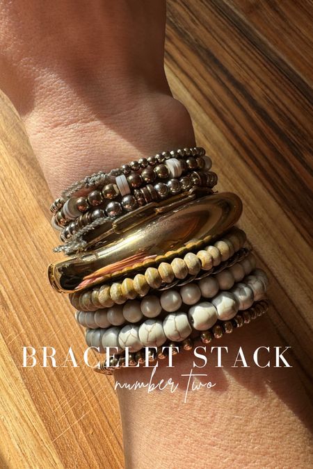 This is my more casual earthtone bracelet stack! 

✔️This is STACK #2
✔️ STACK #1 is another variation of bracelets that I love wearing. I have them all linked in the collection called JEWELRY ! 
✔️ everything is super affordable from Amazon! 

#LTKfindsunder50 #LTKU #LTKstyletip