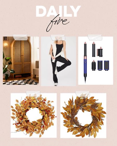 Daily 5🤍

fall home, fall home finds, fall wreaths, fall home decor, amazon fall home, dyson air wrap, dyson sale, aerie ltk sale, aerie flare onesie 

#LTKSale #LTKfindsunder50 #LTKhome