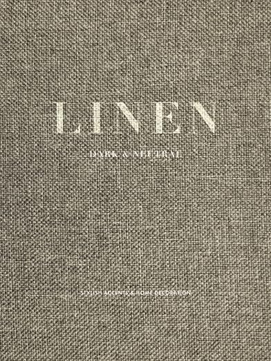 Dark Neutral Linen - Decorative Hardcover Display Book | Linen Style Home Accents for Coffee Tabl... | Amazon (US)