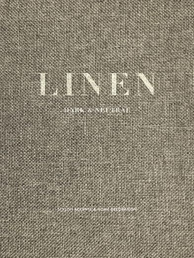 Dark Neutral Linen - Decorative Hardcover Display Book | Linen Style Home Accents for Coffee Tabl... | Amazon (US)