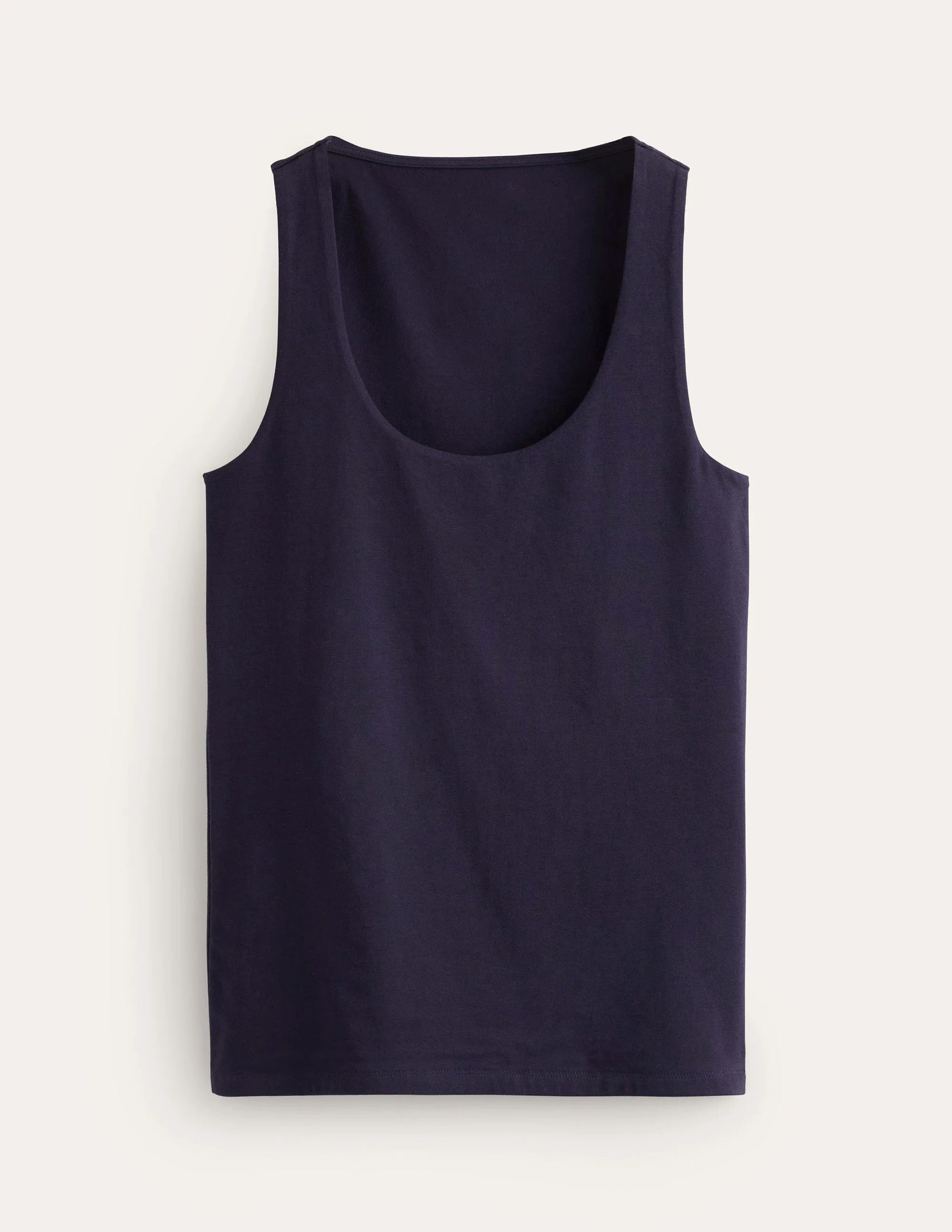 Double Layer Scoop Neck Vest-Navy | Boden (US)