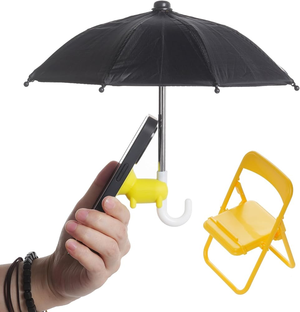 Adjustable Universal Cell Phone Umbrella Stand, Anti-Glare Cover Sun Shield, Suction Cup Piggy St... | Amazon (US)