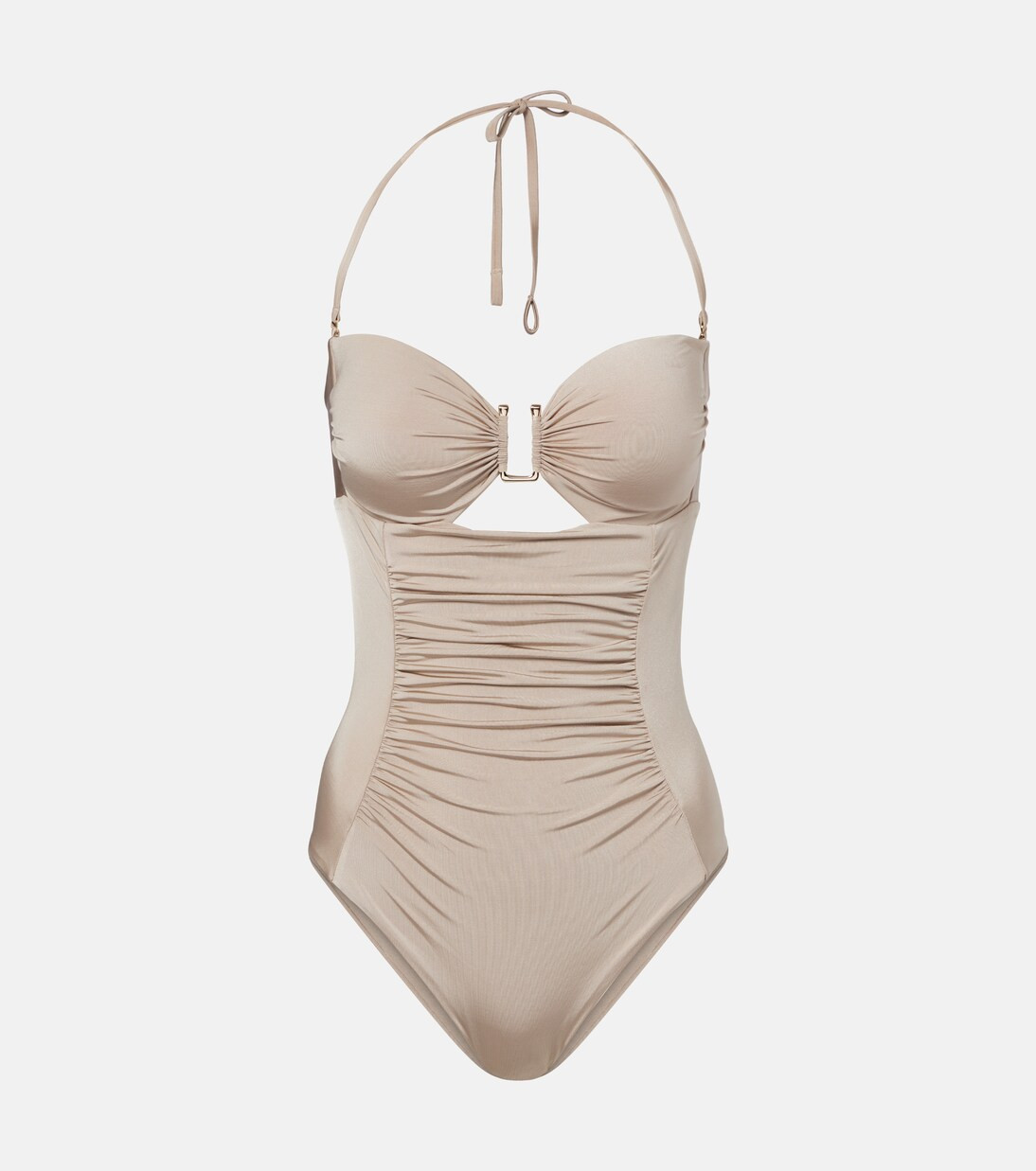 Curva ruched halterneck swimsuit | Mytheresa (UK)
