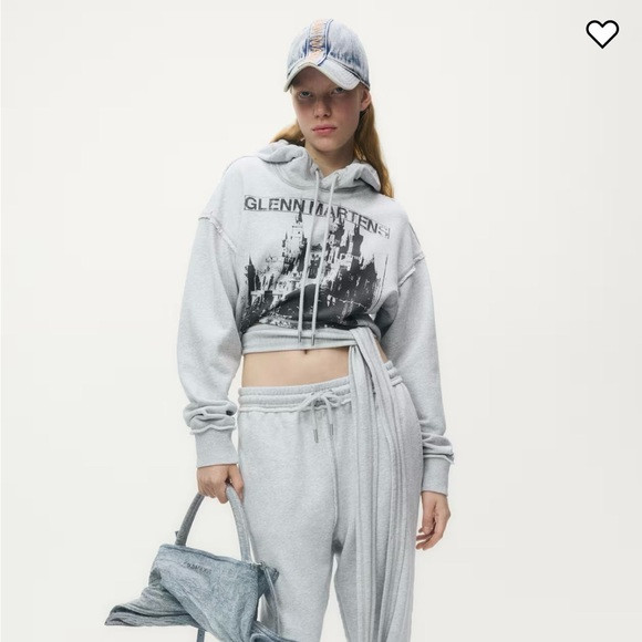 GLENN MARTENS H&M
TIE-DETAIL PRINTED HOODIE | Poshmark