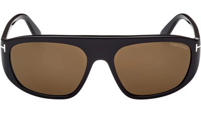 Tom Ford Edward Shiny Black Sunglasses FT1002  01J 58-17-135 | eBay US