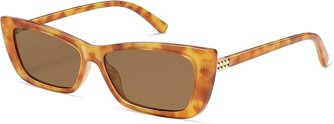 Retro 90s Rectangular Sunglasses for Women 2024 Trendy Cateye Vintage Fashion Sunnies AP3724 | Amazon (US)