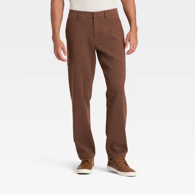 Men's Comfort Wear Trousers - Goodfellow & Co™ Brown 31x30 | Target