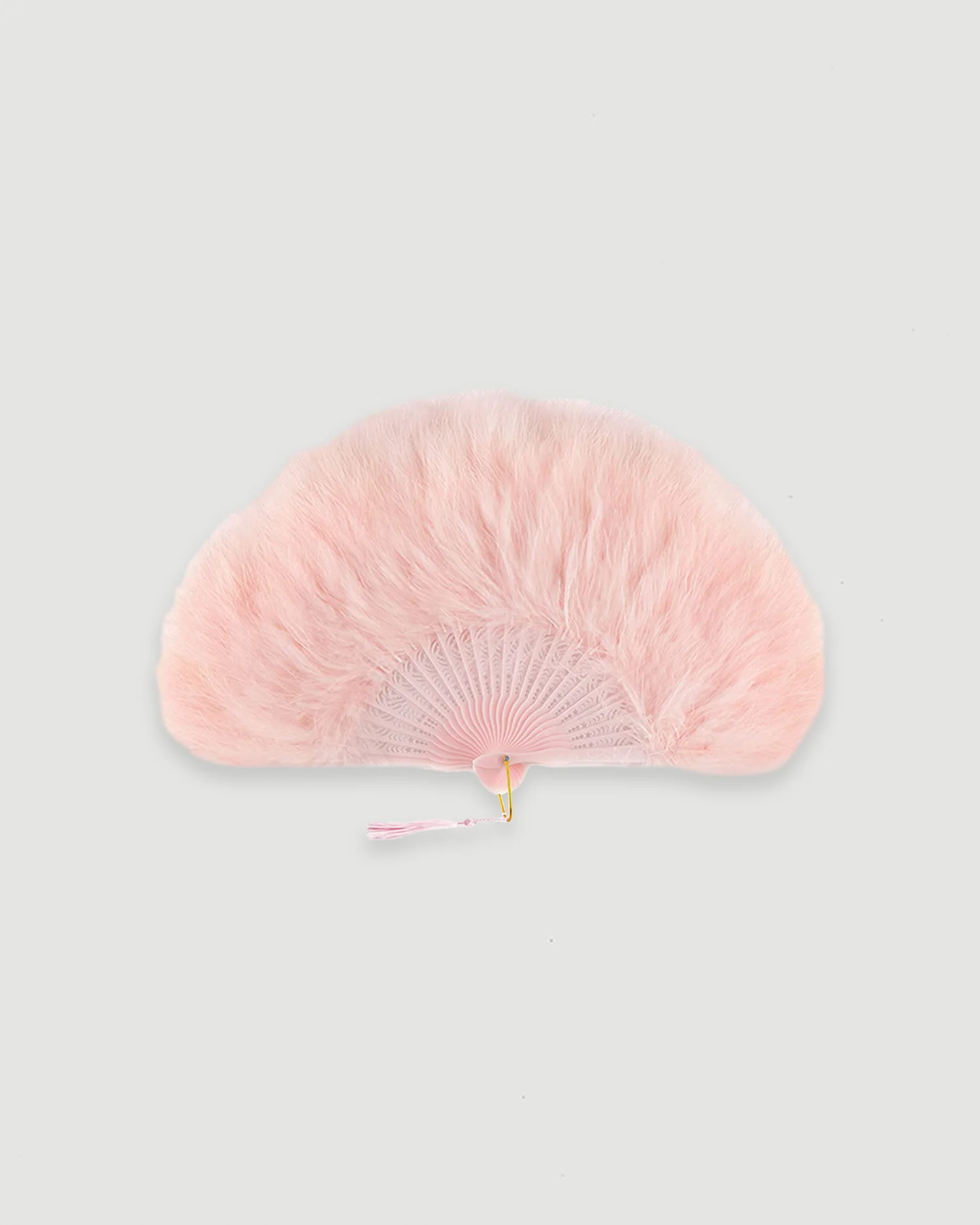Pink Feather Fan with Tassel | Gigi & Olive