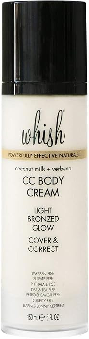 Whish CC Body Cream Color-Correcting Tinted Moisturizer with Shea Butter | Amazon (US)