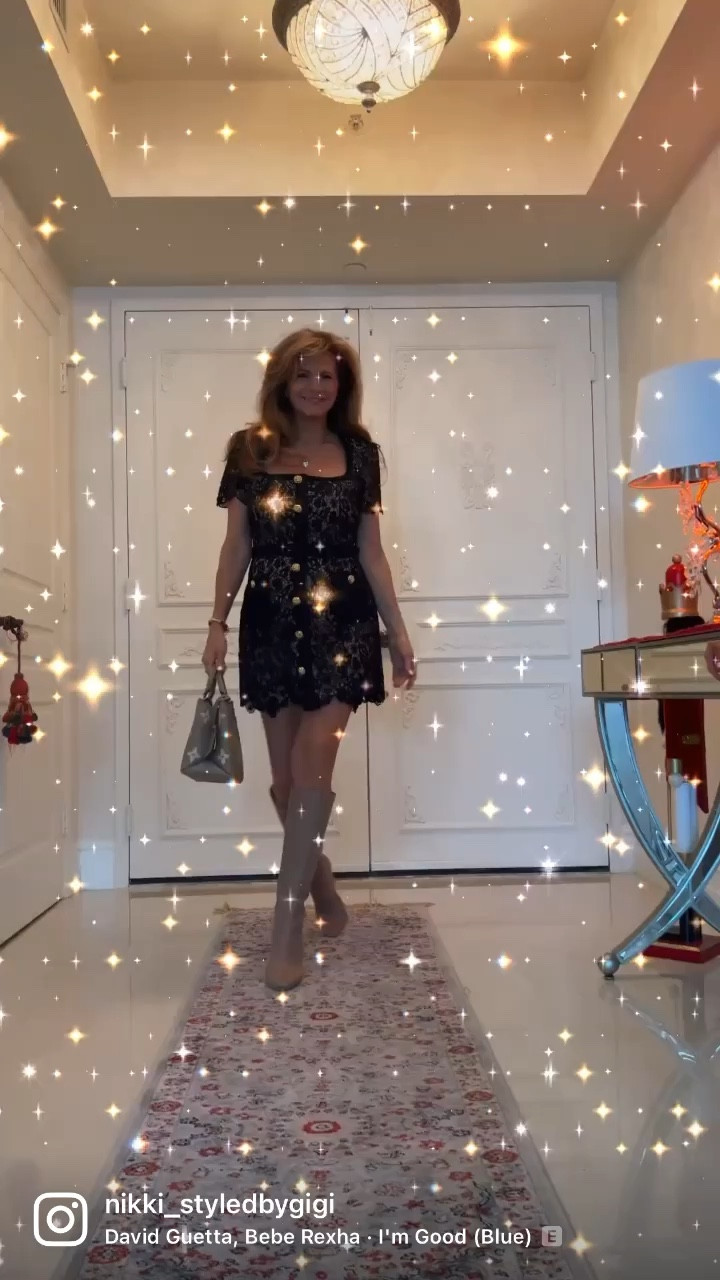 This beautifully made dress by self portrait is fantastic to wear to many occasions I love this dress for afternoon tea and or a date night ❤️PS best boots ever! #LTKHoliday 

#LTKshoecrush #LTKstyletip