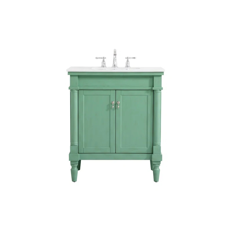 Uriah 30'' Free Standing Single Bathroom Vanity with Top | Wayfair North America