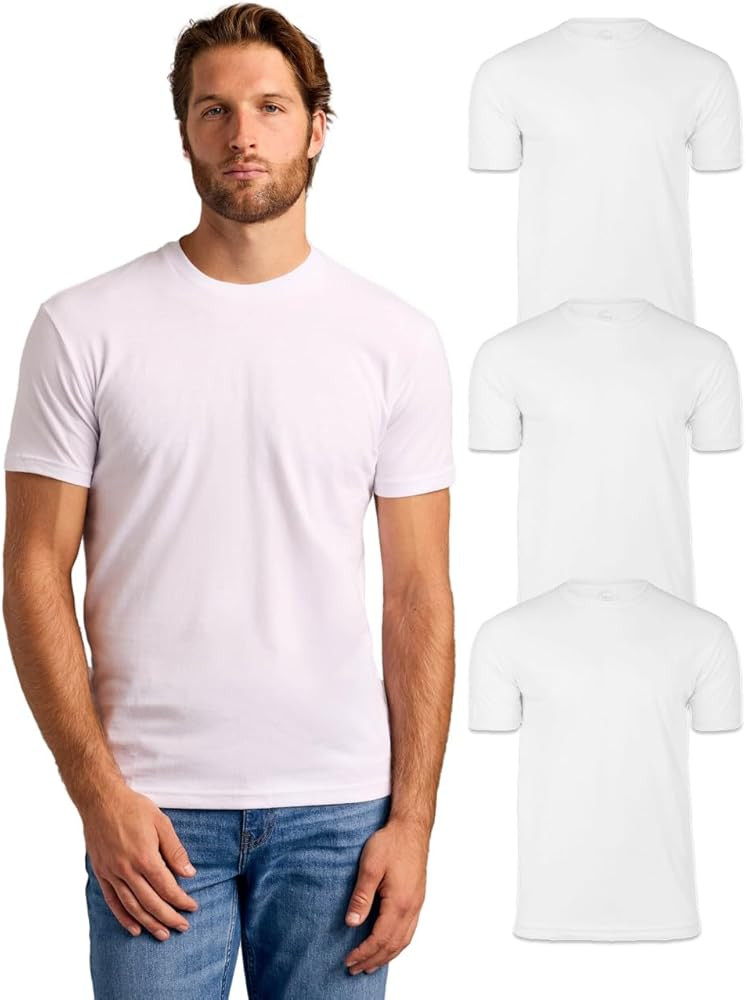 True Classic Mens T-Shirts - Short Sleeve Crew Neck Plain Novelty T Shirt for Men | Amazon (US)