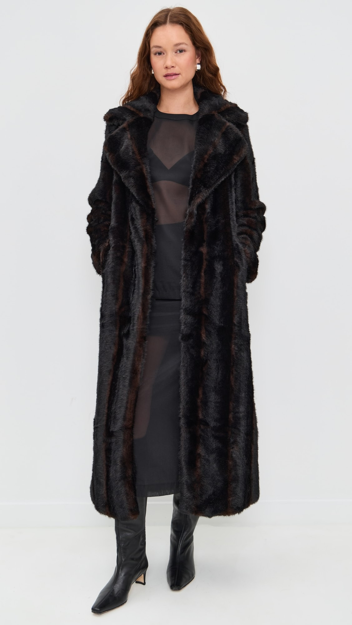 Gabrielle Shaved Mink Maxi Coat | Shopbop