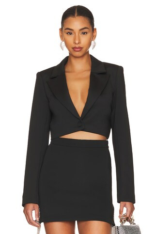 Shiny Scuba Cropped Blazer
                    
                    Good American | Revolve Clothing (Global)