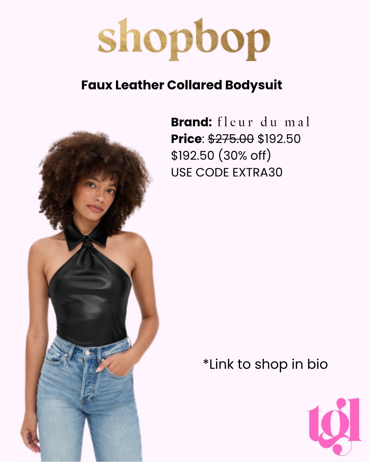 Something cool & different for a night out!

#shopbop #fleurdumal #fauxleather #collaredbodysuit

#LTKSaleAlert