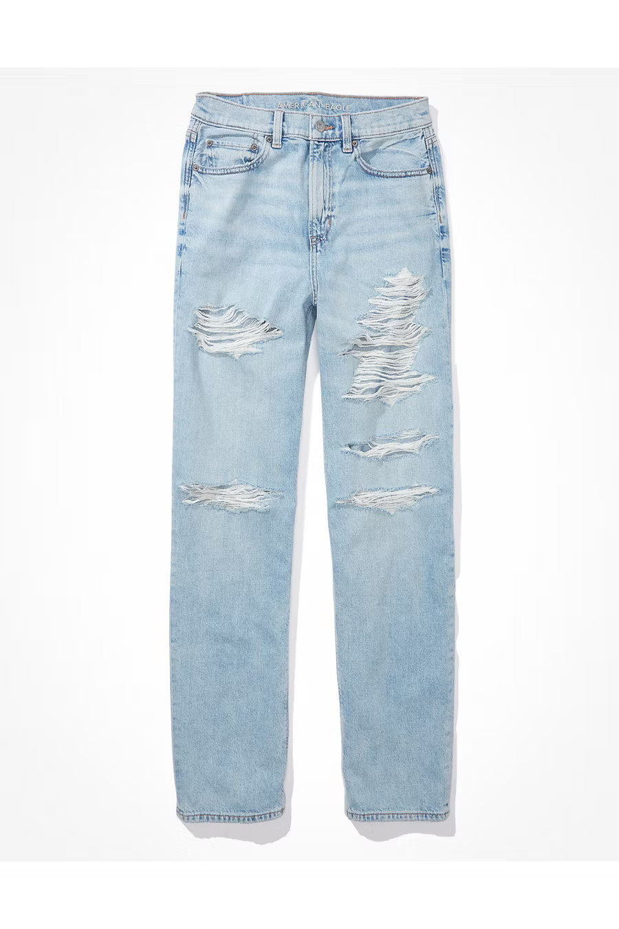 AE Ripped Highest Waist Baggy Straight Jean | American Eagle Outfitters (US & CA)