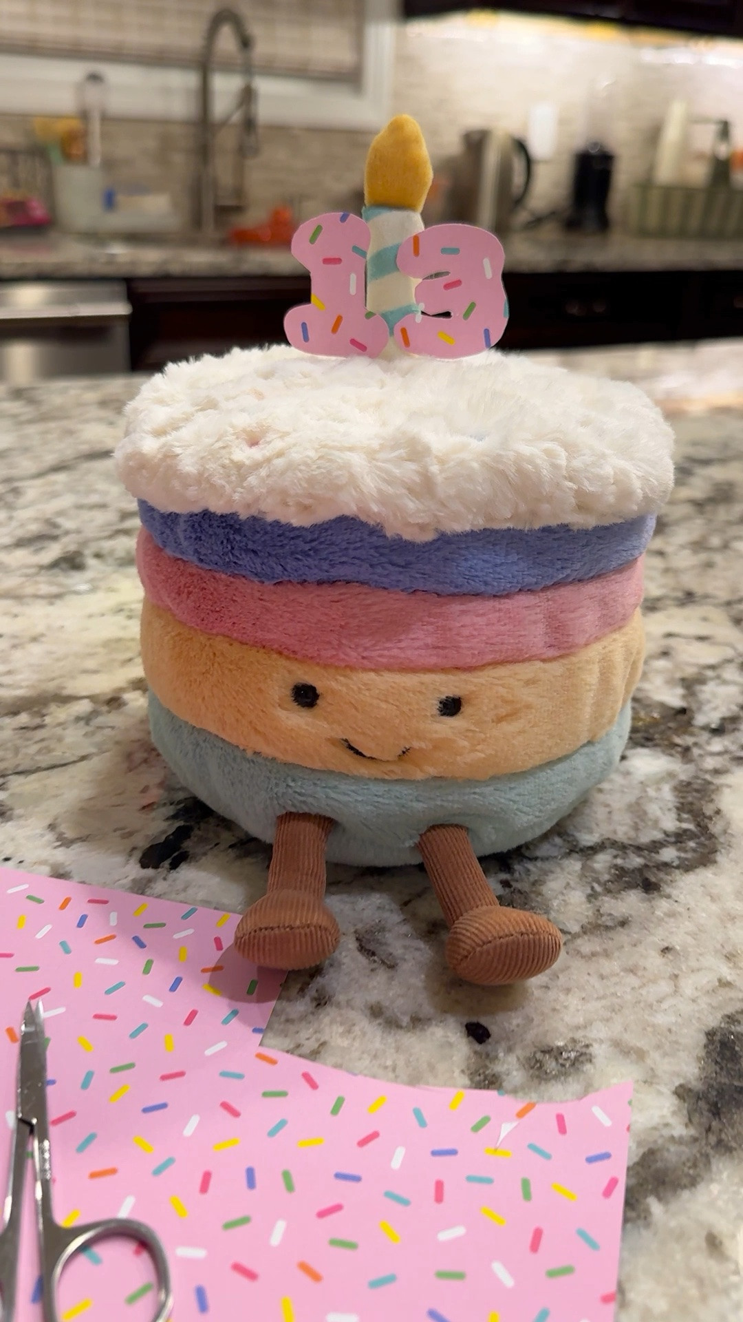 The Rainbow Cake is one of the most popular Jellycat plush, and it goes in and out at Nordstrom so if you see it, grab it! Bought the paper at Hobby lobby to cut out the 13   

Birthday. Kids. Tween. Teen. ￼gift ideas.

#LTKKids #LTKHome #LTKfoodie