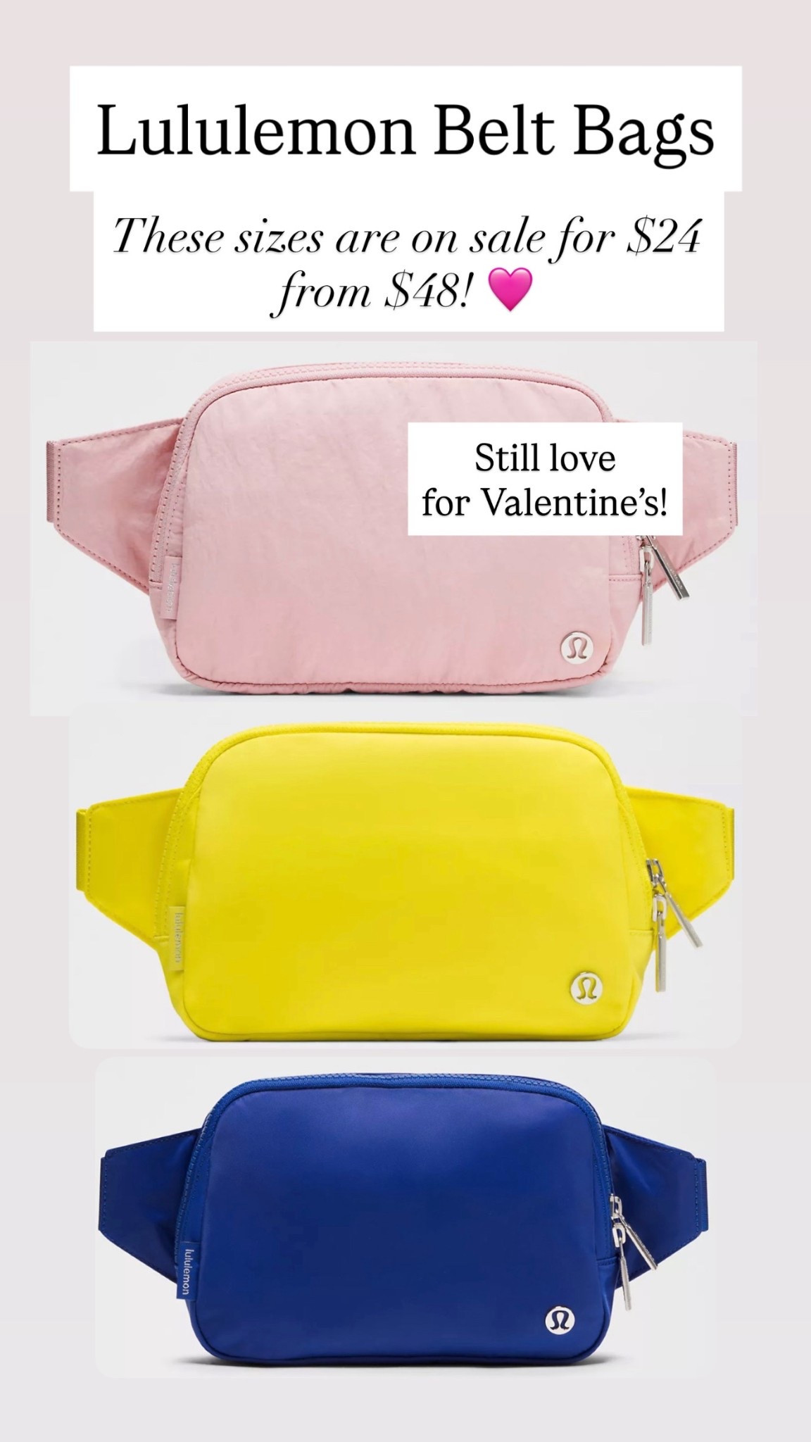 Lululemon belt bags are $24

#LTKSaleAlert
