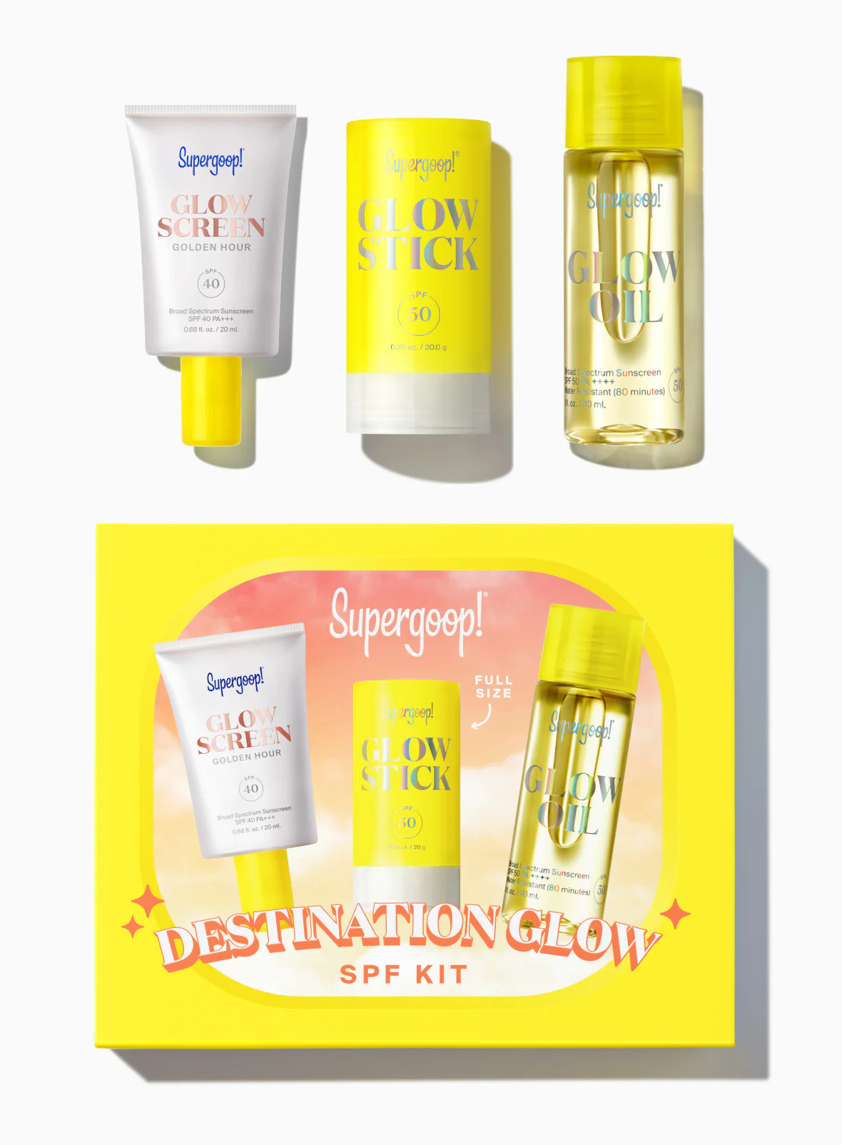 Destination Glow SPF Kit Sunscreen Supergoop! | Supergoop