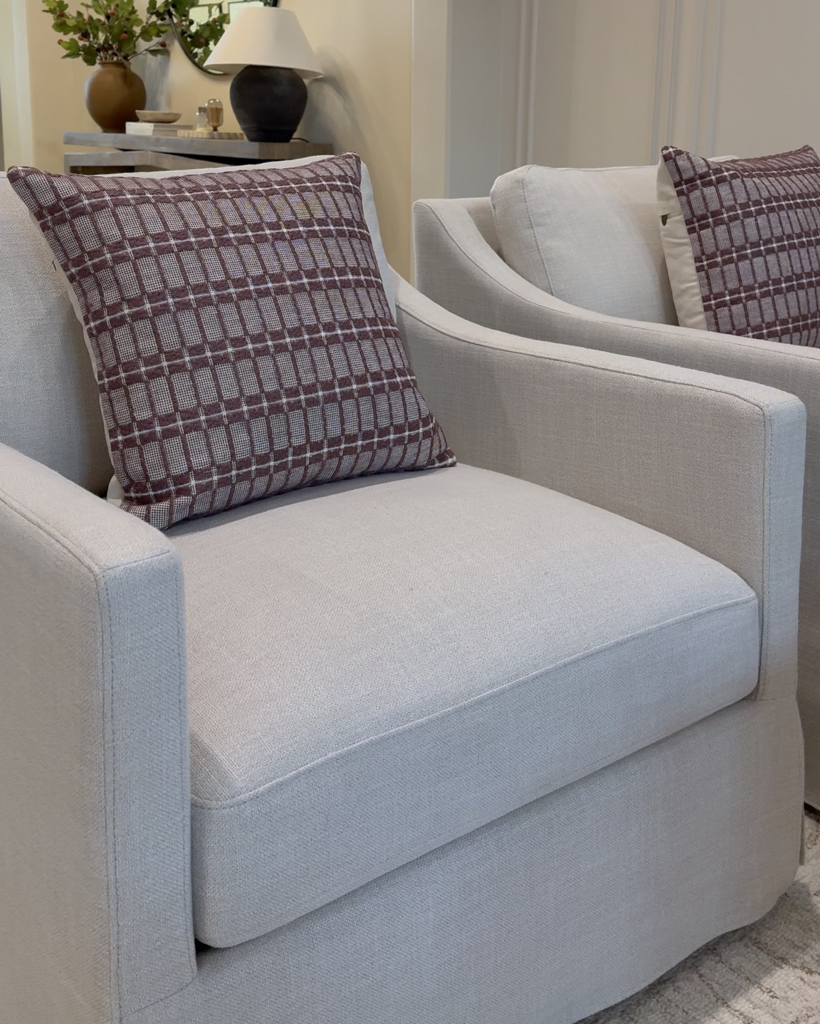 My living room accent chairs are FINALLY BACK IN STOCK and on SALE!! I haven’t seen them in stock for so long. I have had these chairs for 4 years and they have held up beautifully with my children and frequent swiveling and sitting. They are so comfortable and a great size. The cushions are also removable and washable. 

Target furniture 
Threshold furniture 
Spring home
Neutral home 
Timeless home furniture 
Timeless home decor 

#LTKdayinmylife #LTKSaleAlert #LTKHome