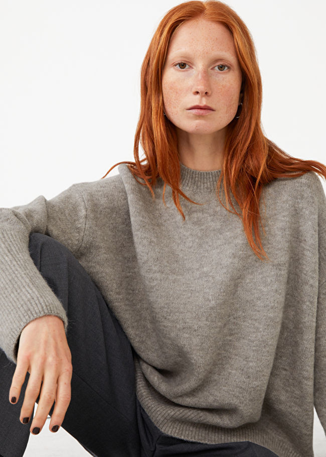 Relaxed Crewneck Wool Sweater | & Other Stories US