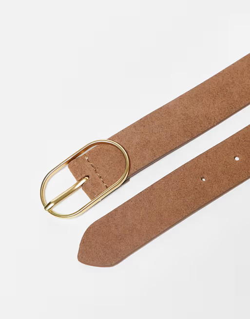 Urbancode slim leather belt in tan | ASOS (Global)