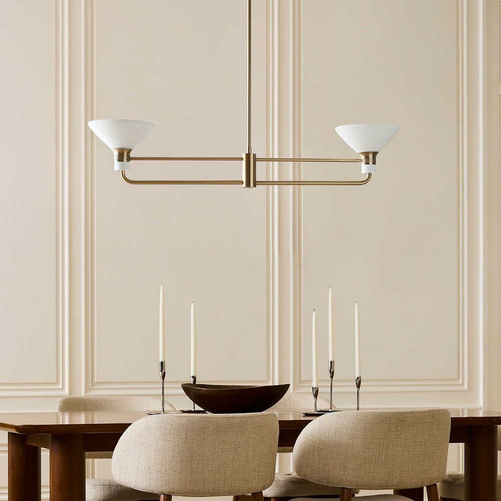 Juliette Linear 2-Light Chandelier (44") | West Elm (US)